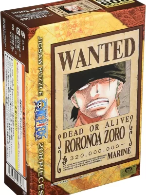 Rompecabezas Wanted One Piece 208 Piezas RORONOA ZORO